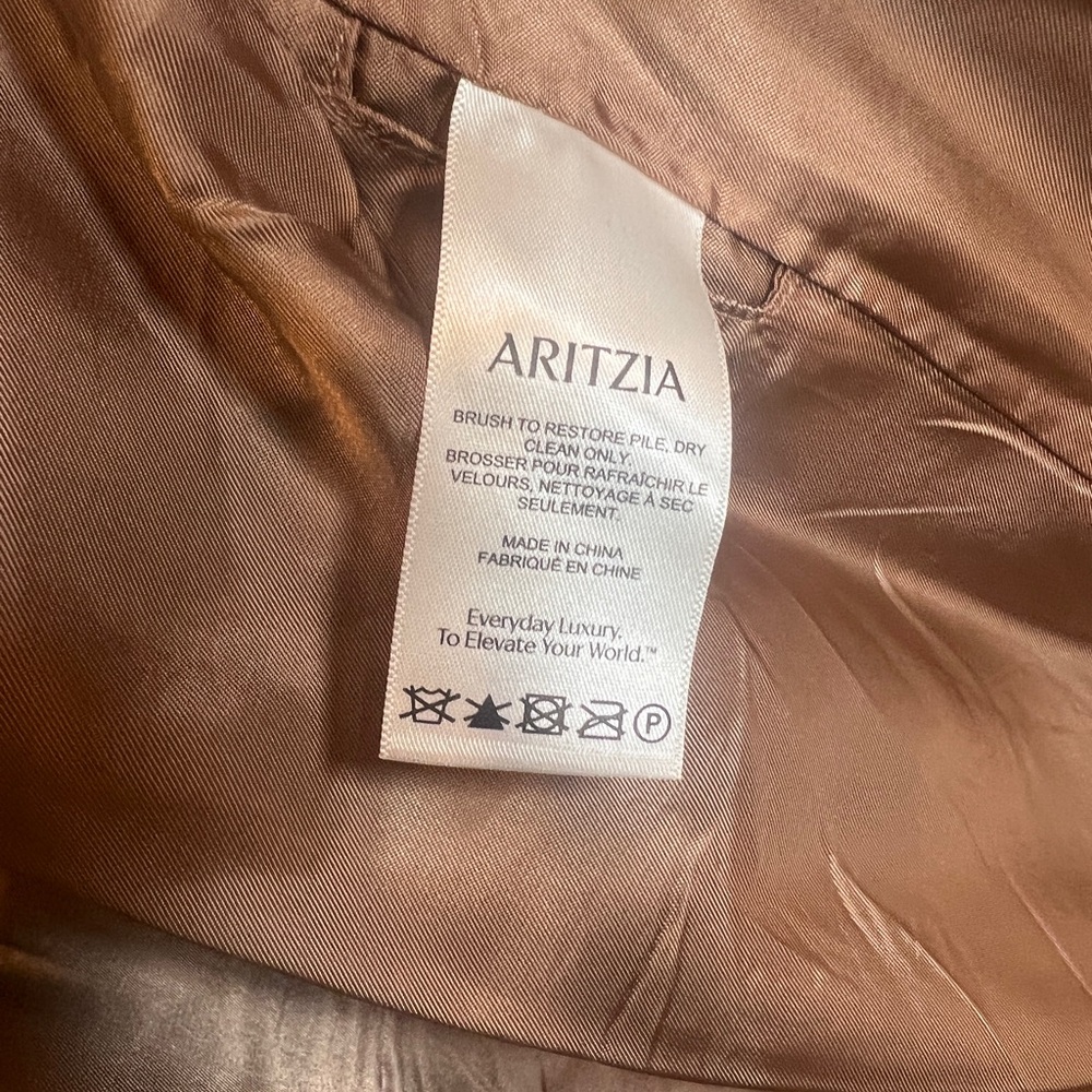 Aritzia Babaton The Teddy Coat Color Seville Size M LONG VERSION - Picture 5 of 13